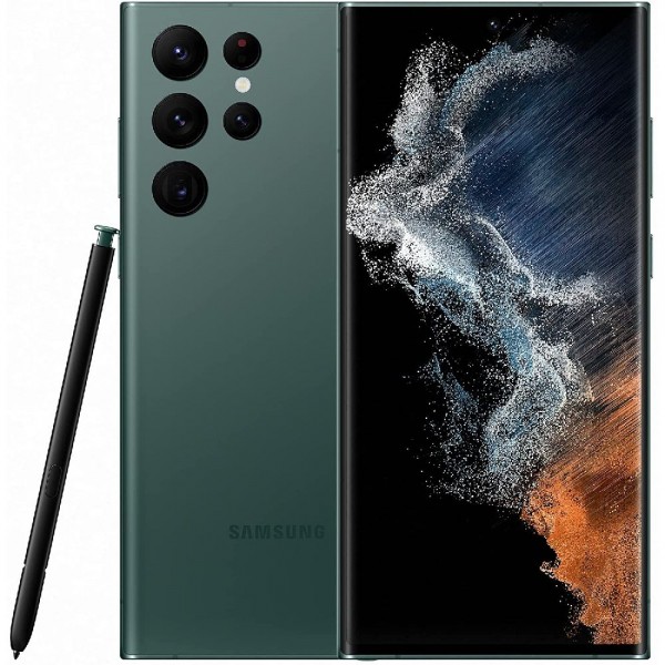 Samsung Galaxy S22 Ultra 5G 256GB/12 RAM SM-S908B/DS Grün Smartphone