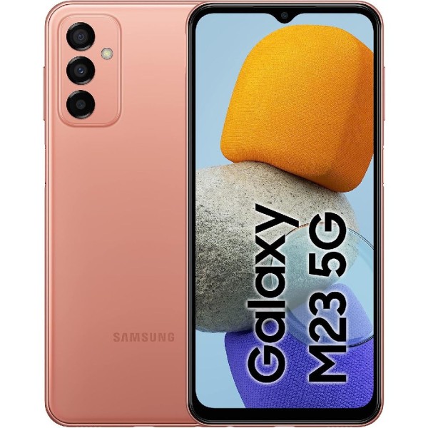 Samsung Galaxy M23 (6,6 Zoll) 128 GB, Dual SIM, Android, Orange Copper