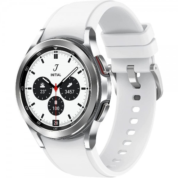 Samsung Galaxy Watch4 Classic LTE 46 mm (SM-R895F) Silber Fitnessuhr Smartwatch