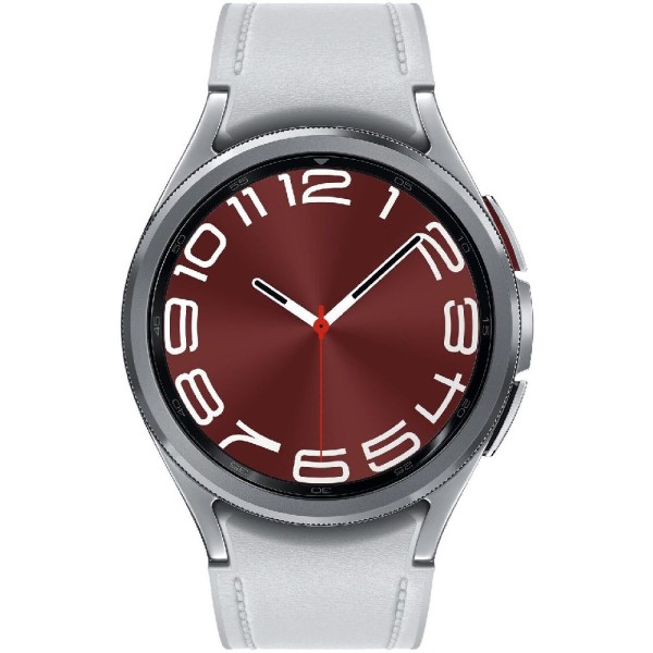 Samsung Galaxy Watch6 Classic 43 mm (SM-R950) Silber Fitnessuhr Smartwatch ohne Armband