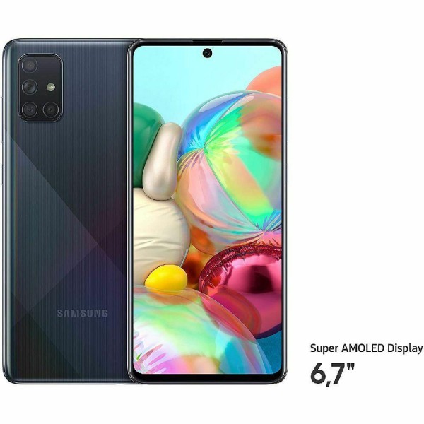Samsung Galaxy A71 (6.7 Zoll) 128 GB, Dual SIM, Android, Schwarz
