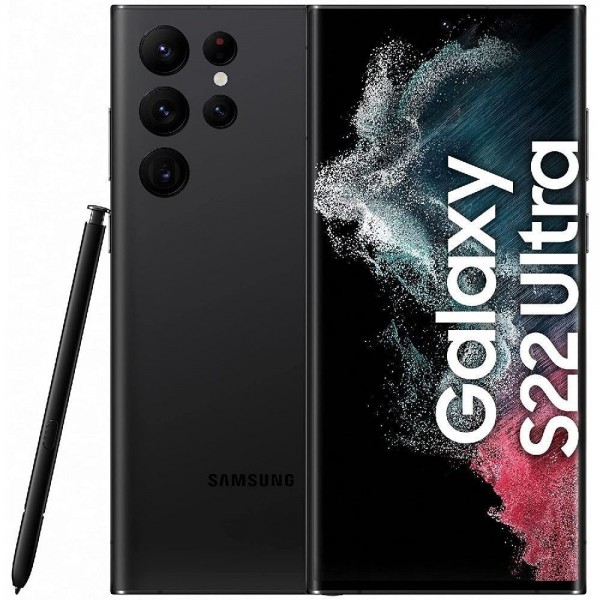 Samsung Galaxy S22 Ultra 5G 256GB/12 RAM SM-S908B/DS Phantom Black Smartphone